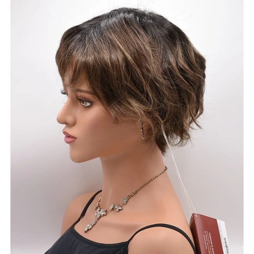 WYATT Wig by RENE OF PARIS, Marble Brown-LR (Long Rooted), Basic Cap, NEW